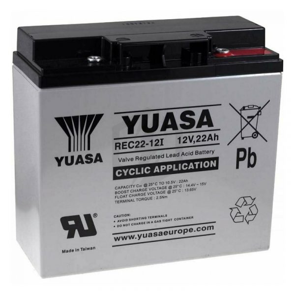 Batterie Yuasa 12V22 Ah assemblée