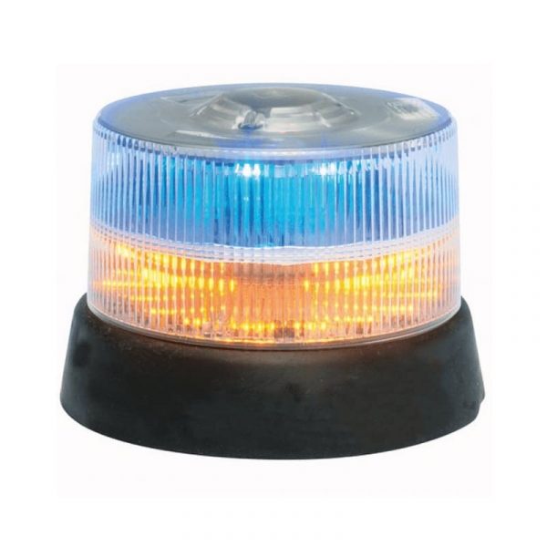 Gyrophare LP800 - 30 LEDs - Bleu/Orange - Fixation Permanente