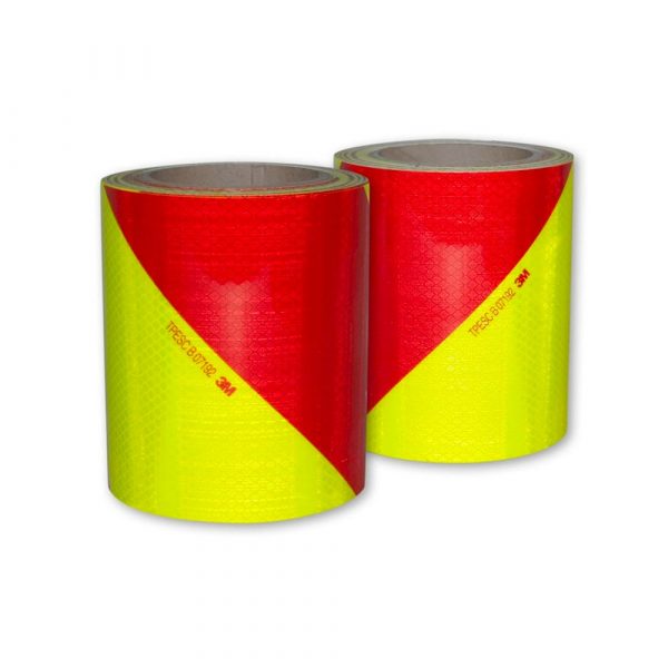Lot de 2 rouleaux (1G+1D) Jaune-Rouge Classe B - 14 cm – Image 2
