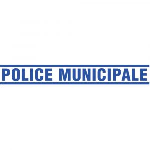 Format Sérigraphie Police Municipale - Texte Latéral (1050 x 145 mm)