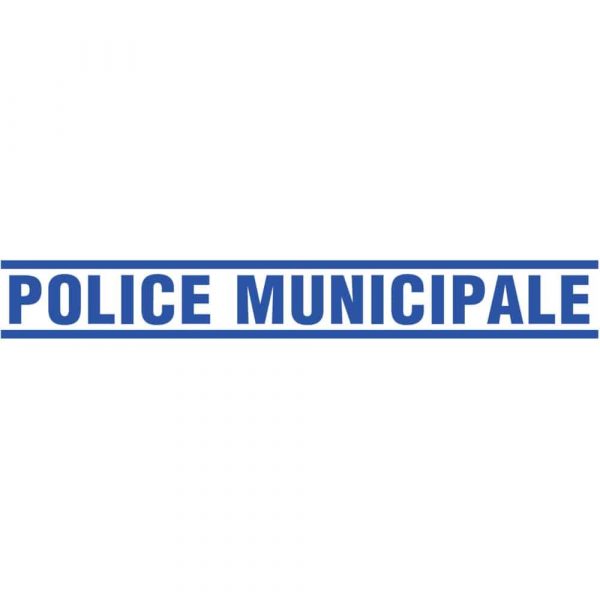 Format Sérigraphie Police Municipale - Texte Latéral (1050 x 145 mm)