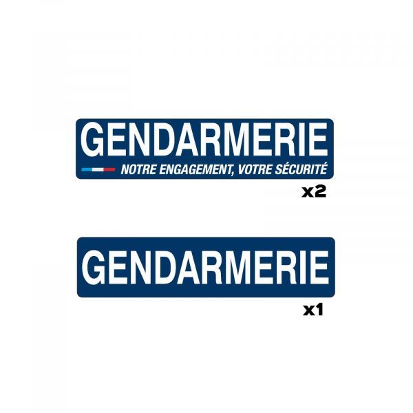 Marquage Gendarmerie (lot de 3) - Magnétique