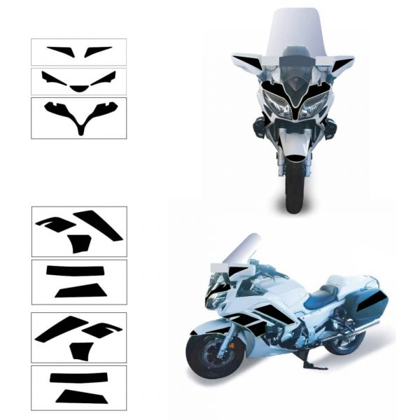 Kit Noir Rétroréfléchissant Complet - YAMAHA 1300 FJR (2018)