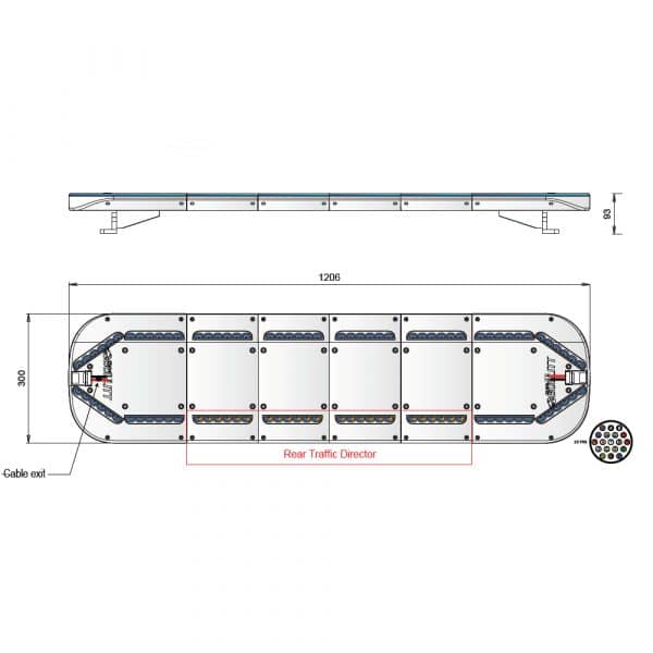 Rampe BULLITT ADVANCED 121 cm - 120 LEDs – Image 2