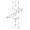 Fixations barre de toit transversale Thule pour rampe Mega-Flash