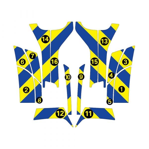 Kit Jaune-Bleu Partiel – DACIA Duster (2021) – Image 2