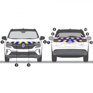 Kit Jaune-Bleu Partiel - RENAULT Austral (2022)