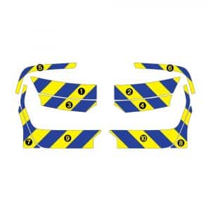 Alternative view of Kit Jaune-Bleu AVT+ARR PARTIEL – CITROËN Berlingo Hayon (2014-2017)