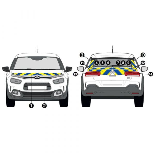 Kit J-B AVT+ARR PARTIEL - CITROËN C4 Cactus (2018-)