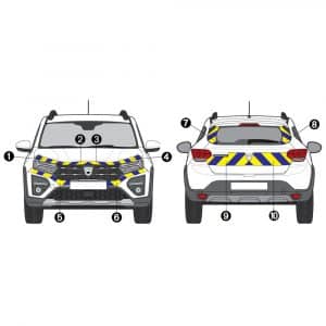 Kit J-B AVT+ARR PARTIEL - DACIA Sandero Stepway (2021-)