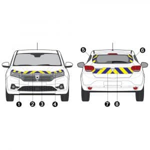 Kit J-B AVT+ARR PARTIEL - DACIA Sandero (2021-)