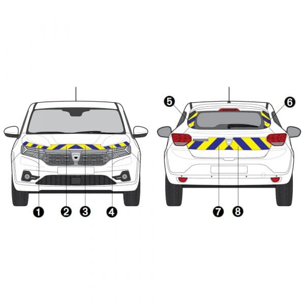 Kit J-B AVT+ARR PARTIEL - DACIA Sandero (2021-)