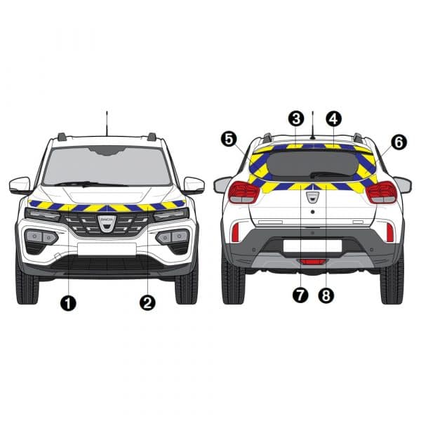 Kit J-B AVT+ARR PARTIEL - DACIA Spring (2021-)