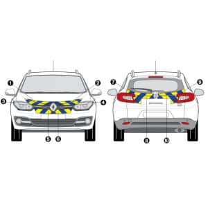 Kit J-B AVT+ARR PARTIEL - RENAULT Mégane 3 Estate Phase 3 (2013-2016)