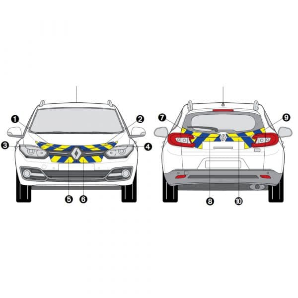 Kit J-B AVT+ARR PARTIEL - RENAULT Mégane 3 Estate Phase 3 (2013-2016)