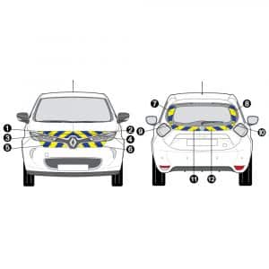 Kit J-B AVT+ARR PARTIEL - RENAULT Zoé (2013-)