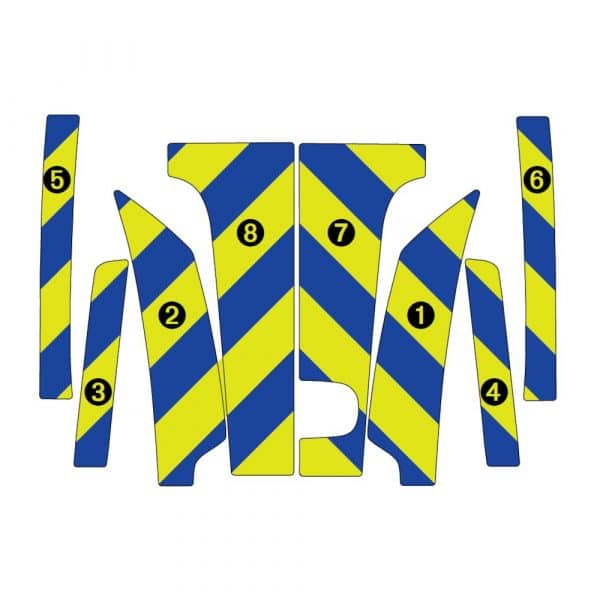 Kit Jaune-Bleu AVT+ARR PARTIEL - RENAULT Trafic H2 (2014) – Image 2
