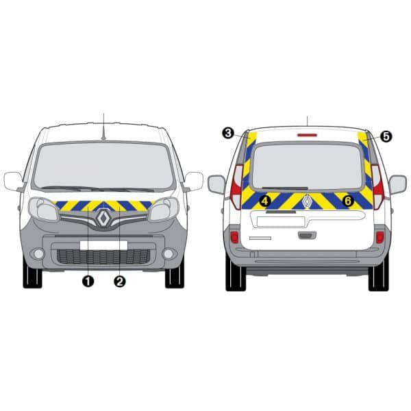 Kit Jaune-Bleu Partiel - RENAULT Kangoo Hayon (2013)