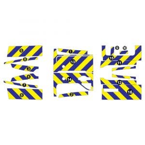 Alternative view of Kit Jaune-Bleu AVT+ARR TOTAL - RENAULT Master H2 Vitré (2019)
