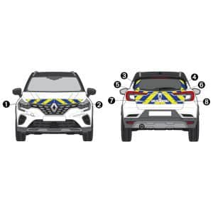 Kit Jaune-Bleu Partiel - RENAULT Captur (2020)