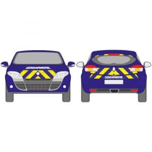 Kit Jaune-Bleu Total - RENAULT Mégane RS (2008-2012)