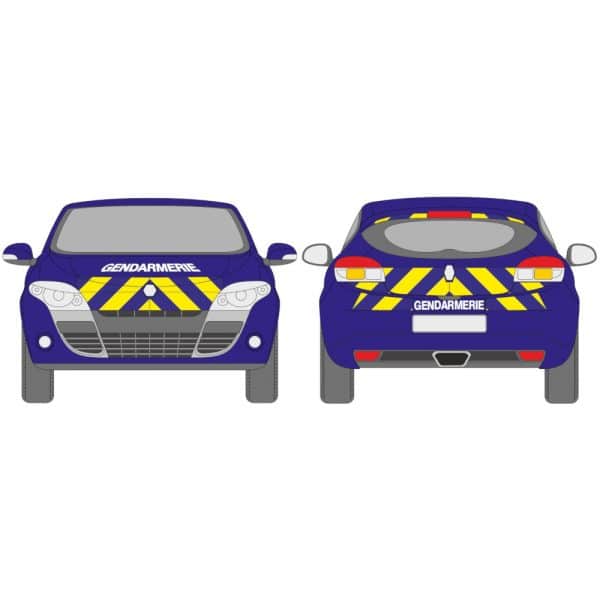 Kit Jaune-Bleu Total - RENAULT Mégane RS (2008-2012)