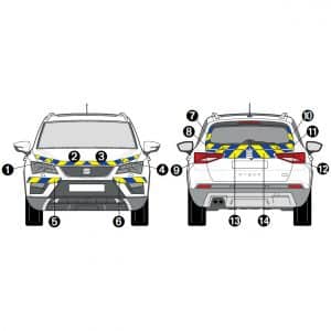 Kit J-B AVT+ARR PARTIEL - SEAT Ateca (à partir de 2016)
