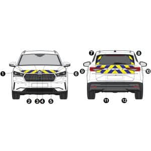Kit Jaune-Bleu Partiel - SKODA Enyaq (2020)