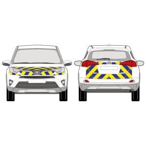 Kit Jaune-Bleu Partiel - TOYOTA RAV4 Hybride (2016-2018)