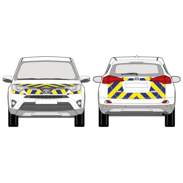 Kit Jaune-Bleu Partiel - TOYOTA RAV4 Hybride (2016-2018)