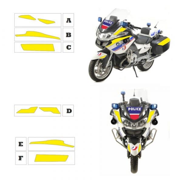 Kit Jaune Fluo Complet - BMW 1200 RT (2013)