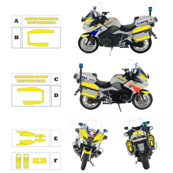 Kit Jaune Fluo Complet - BMW R 1250 RT (2021)