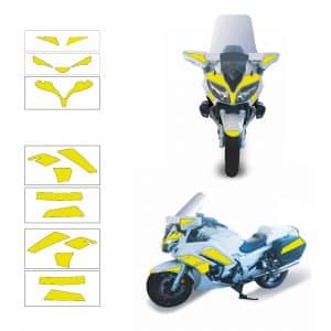 Kit Jaune Fluo Rétroréfléchissant Complet - YAMAHA 1300 FJR (2018)