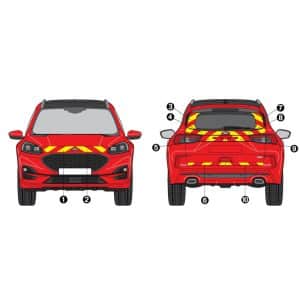 Kit Jaune-Rouge Partiel - FORD Kuga (2020)