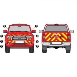 Kit Jaune-Rouge Total - FORD Ranger (2020)