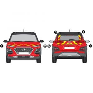 Kit Jaune-Rouge Partiel - HYUNDAI Kona (2018)