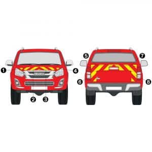 Kit Jaune-Rouge Partiel - ISUZU D-Max (2017-2021)