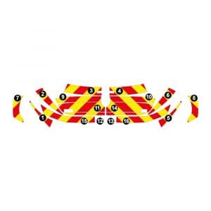 Alternative view of Kit Jaune-Rouge AVT+ARR TOTAL - PEUGEOT 308 (2021)