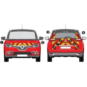 Kit Jaune-Rouge Total – RENAULT Grand Scénic 4 (2017)