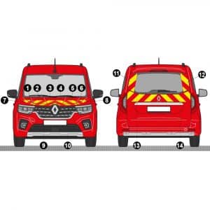 Kit Jaune-Rouge Partiel – RENAULT Kangoo à Hayon (2021)