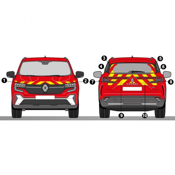 Kit Jaune-Rouge Partiel - RENAULT Espace (2023)