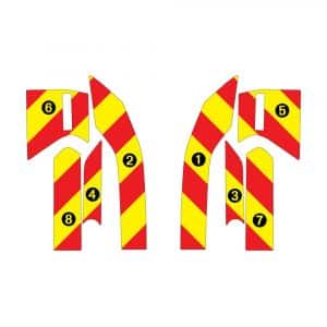 Alternative view of Kit Jaune-Rouge Partiel – TOYOTA RAV4 Hybride (2020)