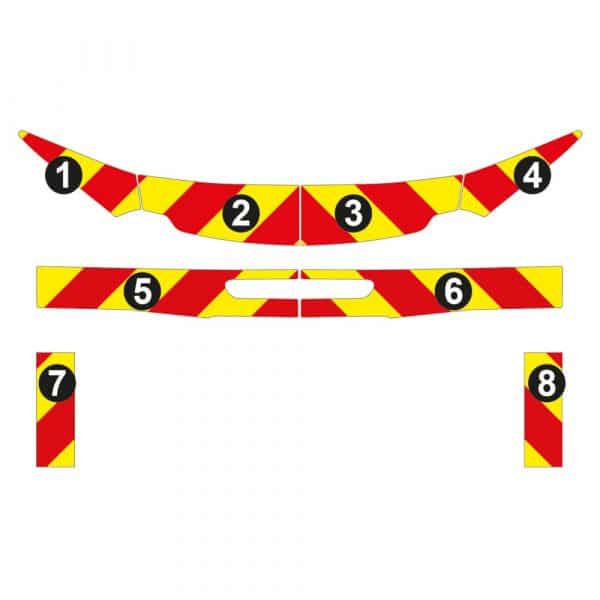 Kit Jaune-Rouge AVT+ARR PARTIEL - TOYOTA Hilux (2021) – Image 2