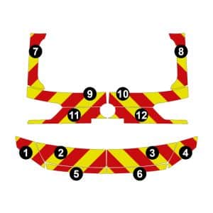 Alternative view of Kit Jaune-Rouge AVT+ARR PARTIEL - VW Tiguan 2 (2021)