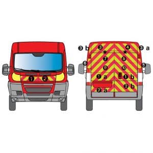 Kit J-R AVT+ARR TOTAL - CITROËN Jumper H2 vitré (2006-2013)