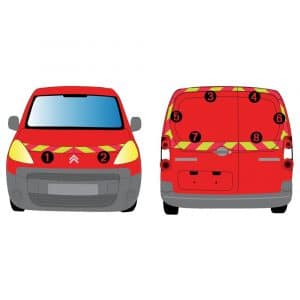Kit J-R AVT+ARR PARTIEL - CITROËN Berlingo 2 portes (2008-2013)