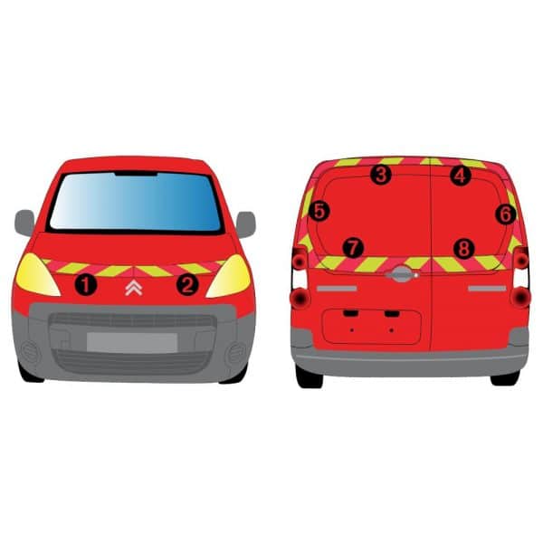 Kit J-R AVT+ARR PARTIEL - CITROËN Berlingo 2 portes (2008-2013)