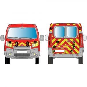Kit J-R AVT+ARR TOTAL - CITROËN Jumpy H1 2P vitré (2013-2015)