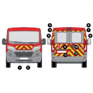 Kit J-R AVT+ARR TOTAL - CITROËN Jumper H1 Vitré (2014-)