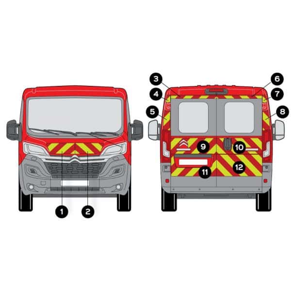 Kit J-R AVT+ARR TOTAL - CITROËN Jumper H1 Vitré (2014-)